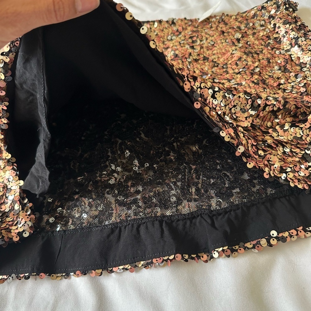 Free People NWT Annalise Sequin Mini in Multi Combo Size 4 - Picture 4 of 9